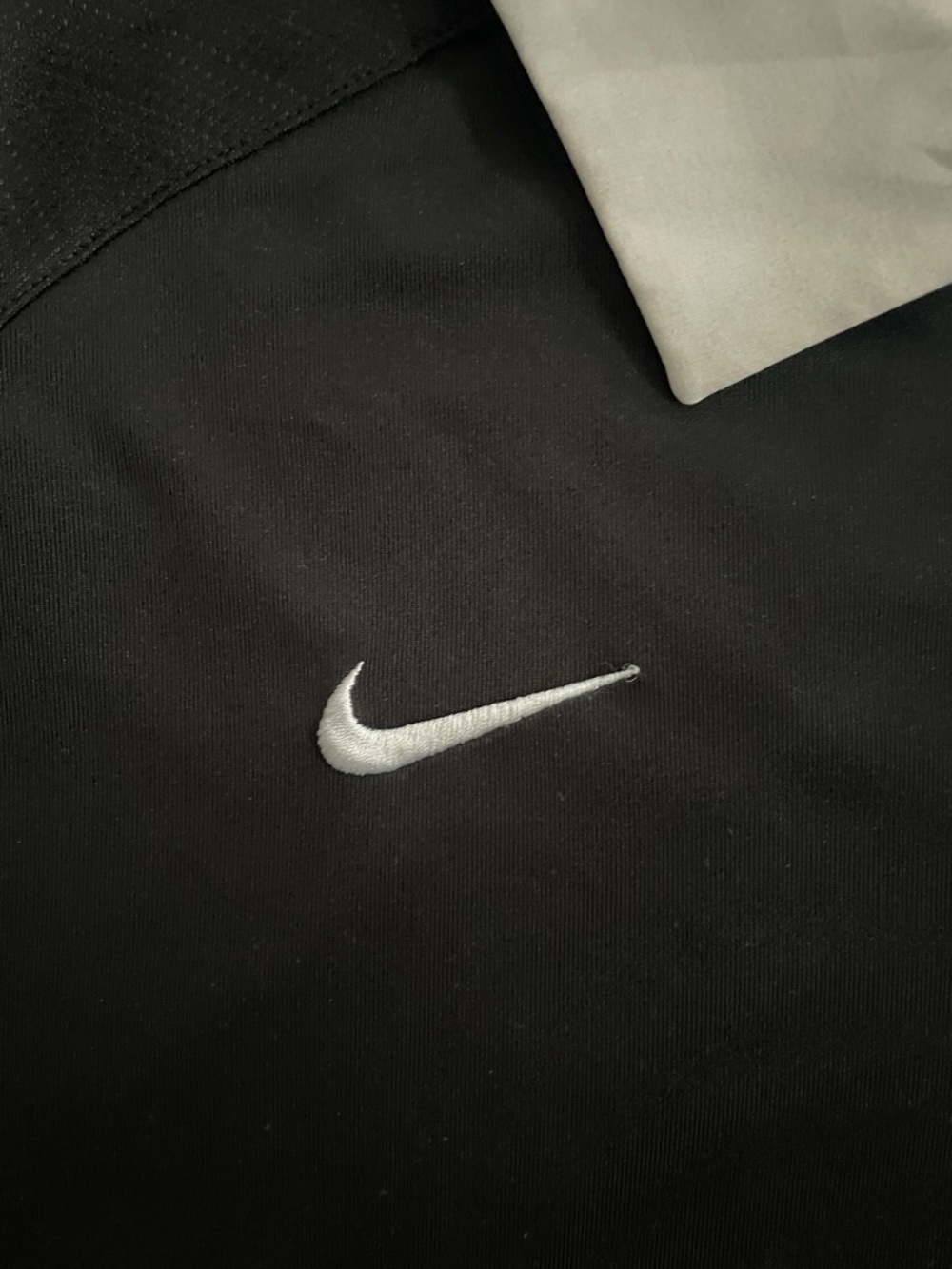 NIKE MICHIGAN TECH Black with White Contrast Collar DriFit Collegiate Sport Polo - Picture 5 of 11